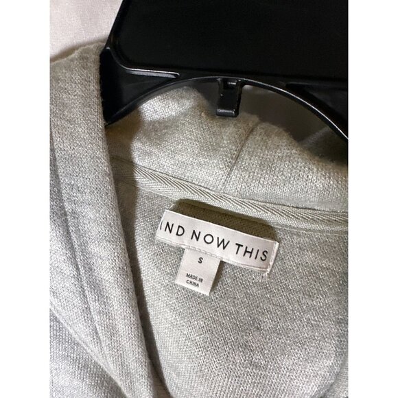 And Now This Men's Cozy Fleece Solid Hoodie - Grey, Size S, NWT - Picture 3 of 5